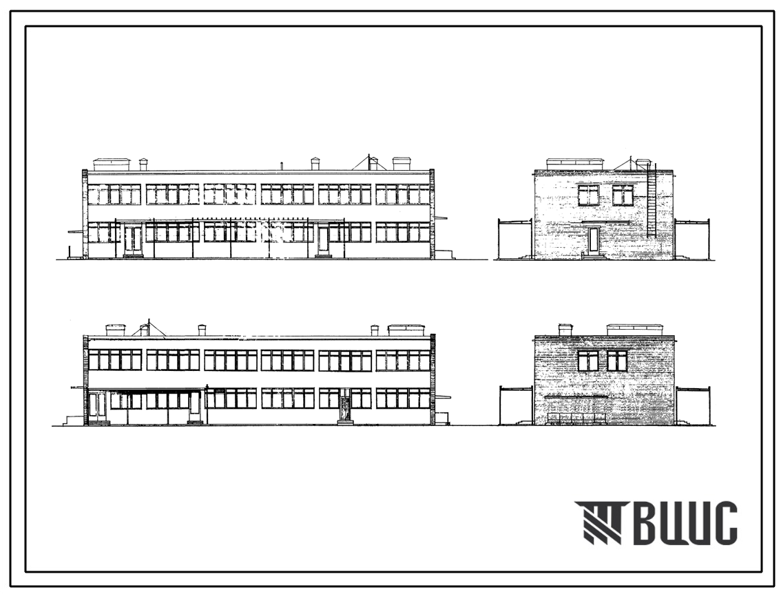 Чертежи типового проекта 2МГ-08-3 в формате TIF из архива ВЦИС