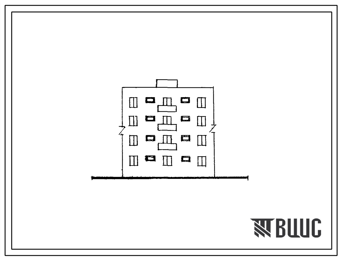 Типовой проект 109-05С Четырехэтажная 8-квартирная блок-секция (двухкомнатных 4, трехкомнатных 4). Для строительства в 4 строительно-климатическом районе в республиках Закавказья сейсмичностью 7 баллов.