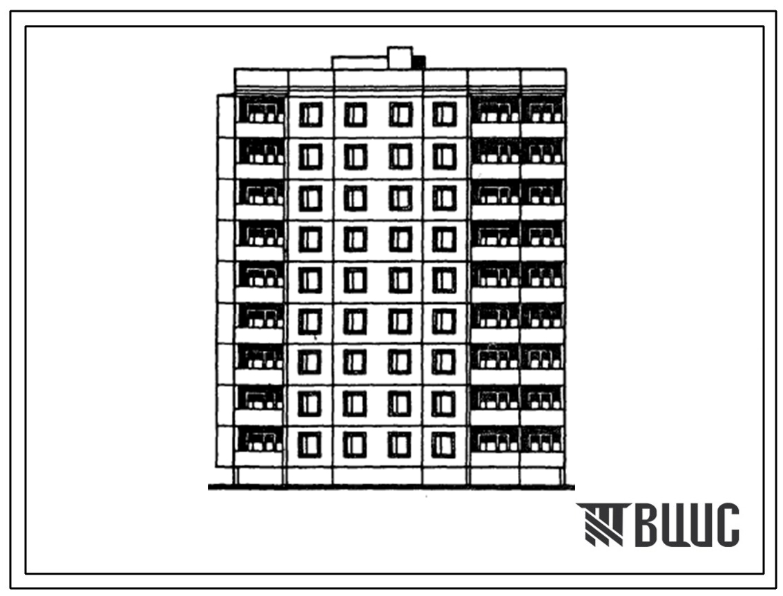 Типовой проект 96-061п.85 Блок-секция угловая торцевая 9-этажная 36-квартирная левая. Для строительства в 3В климатическом подрайоне (г.Волгодонск) на грунтах 2 типа просадочности.