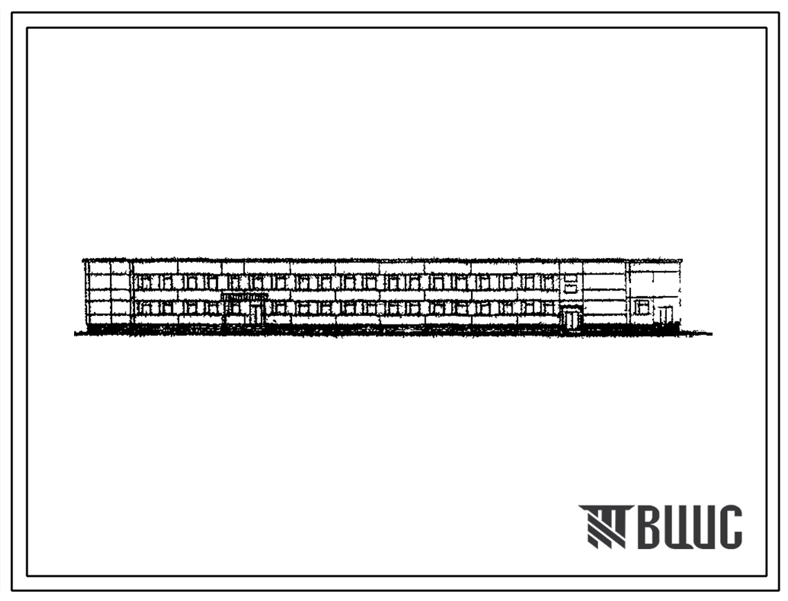 Типовой проект ВП 347-82 (12-49-135П) Комплексное основное здание на 200 человек в панельных конструкциях серии 135