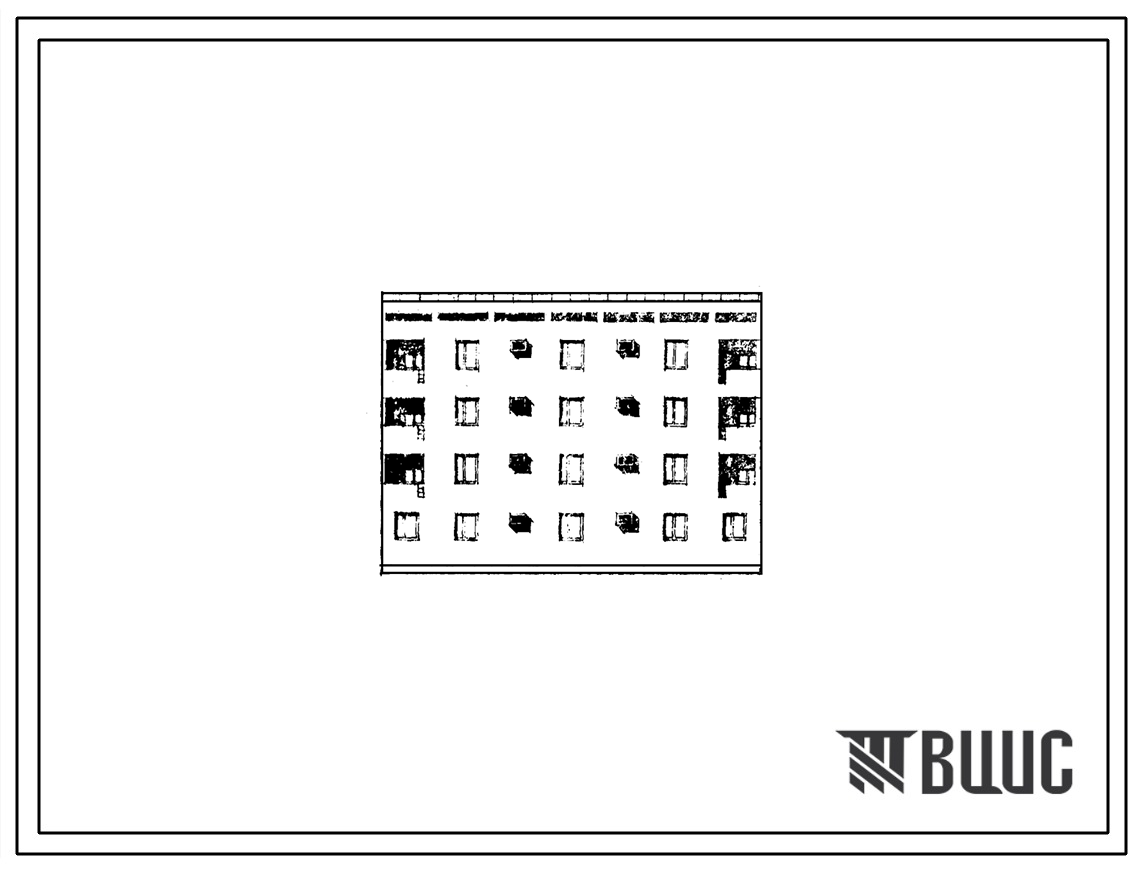 Типовой проект 77-053сп/1 Блок-секция четырехэтажного дома на 8 квартир (четырехкомнатных 4А-4, пятикомнатных 5А-4).