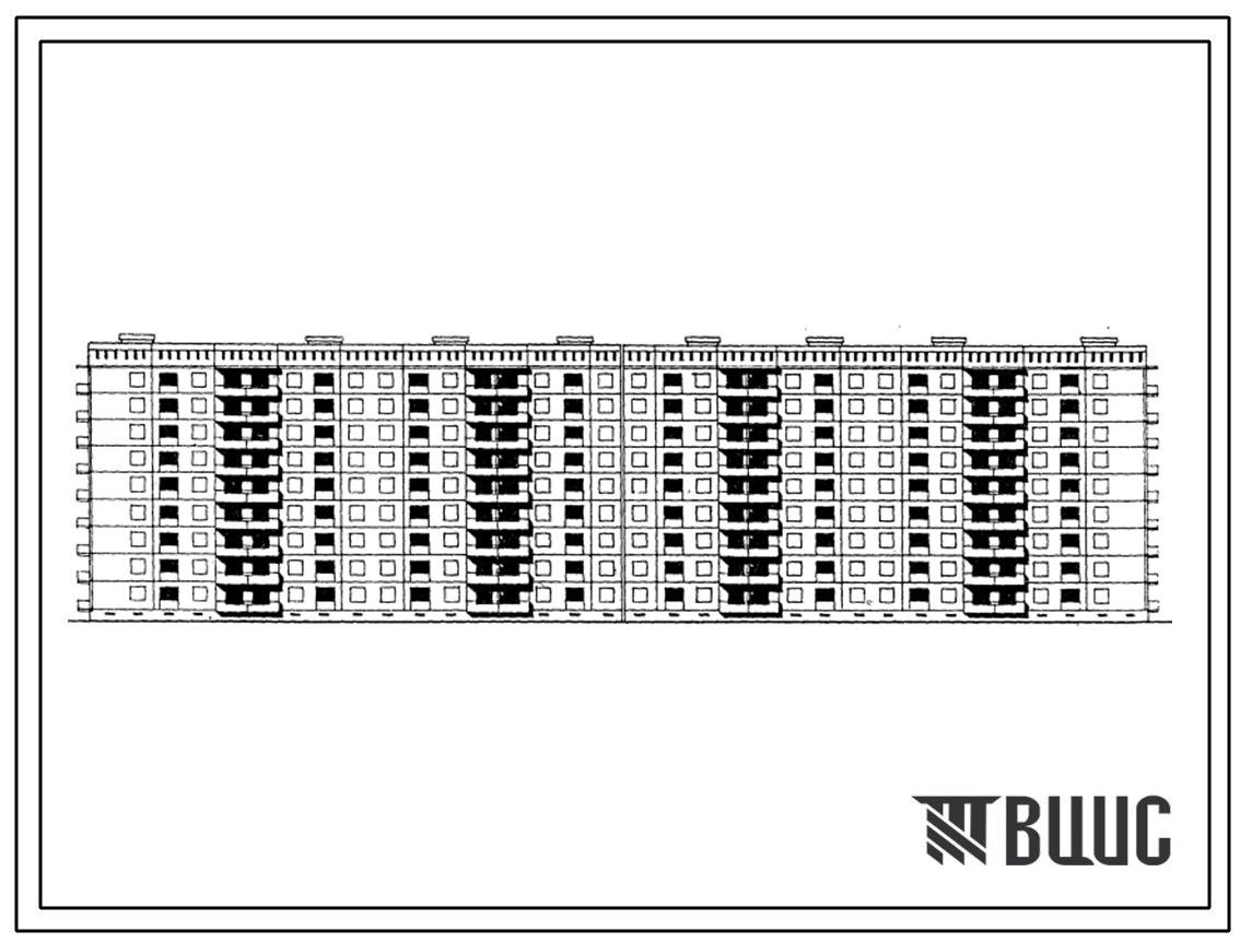 Типовой проект 111-157-8с.13.86 9-ти этажный 8-ти секционный 144 квартирный жилой дом крупнопанельный с квартирами 2Б.3Б.4Б. (для г.Баку)