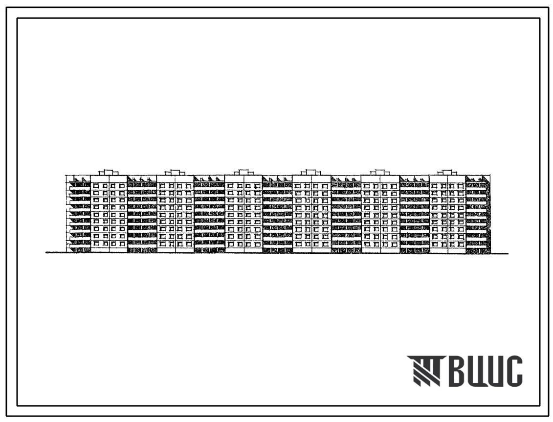 Типовой проект 111-152-14/1.2 9-этажный 6-секционный жилой дом на 215 квартир