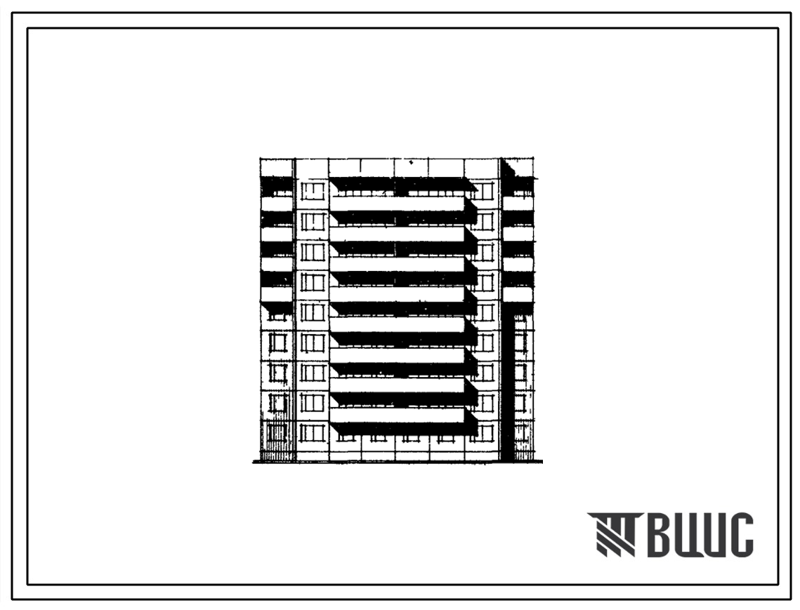 Типовой проект 91-015 9-этажная 36-квартирная рядовая блок-секция (двухкомнатных 2А-9, двухкомнатных 2Б-9, трехкомнатных 3Б-18) для строительства в 2Б, 2В, 2Г, 3А, 3Б и 3В климатических подрайонах.