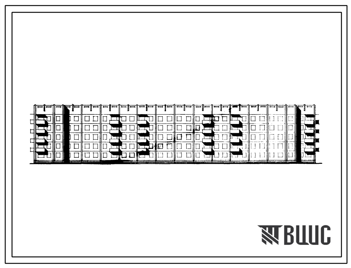 Типовой проект 111-135-119/1 Дом пятиэтажный шестисекционный 90-квартирный крупнопанельный (однокомнатных 1А — 20, 1Б — 10, двухкомнатных 2Б — 36, трехкомнатных 3Б — 24). Для строительства в IВ климатическом подрайоне.