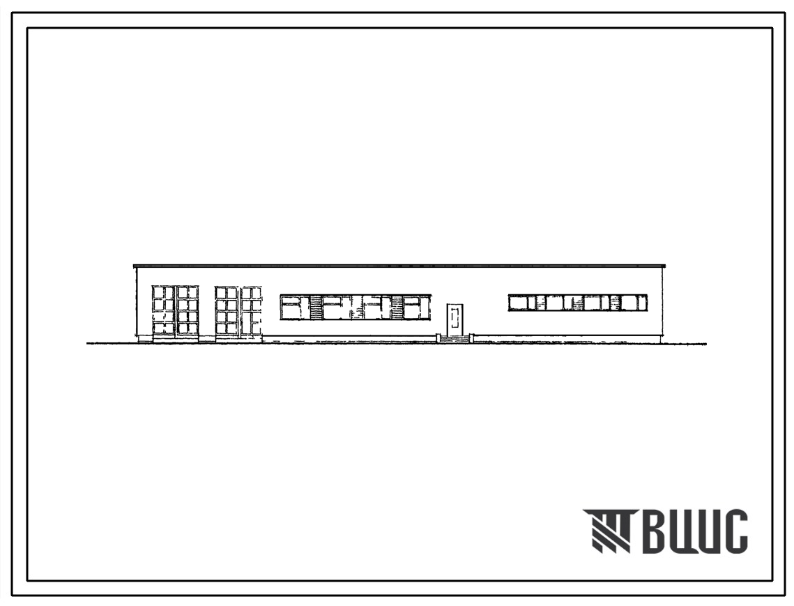 Типовой проект 264-19-7 Хозяйственный блок для дома пионеров и школьников (проектное здание) для строительства во 2 и 3 строительно-климатических зонах.