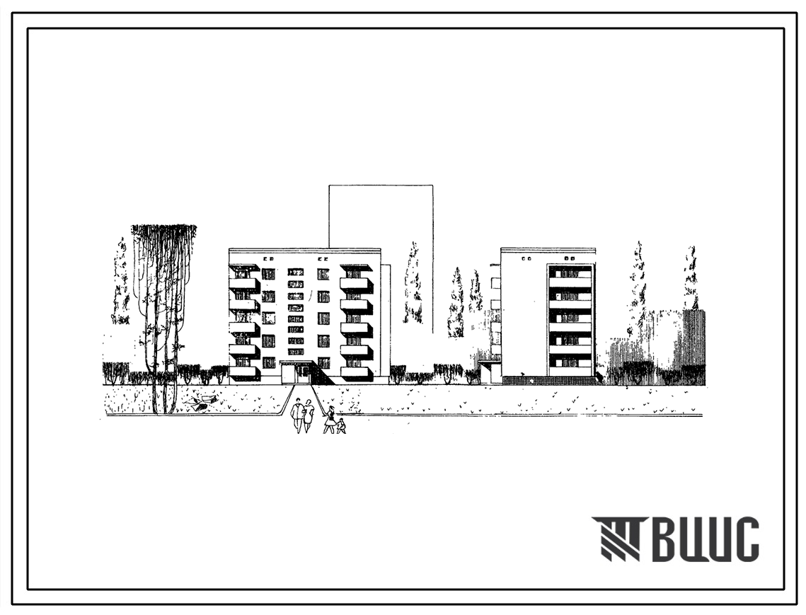 Типовой проект 87-049 Пятиэтажная блок-секция торцевая левая на 15 квартир для строительства во 2 и 3 строительно-климатических зонах.