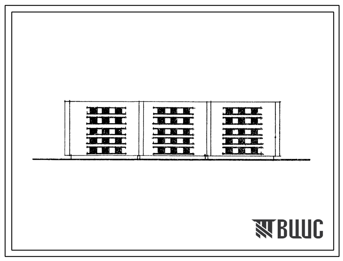 Типовой проект 114-70-29с/72 5-этажный жилой дом из трех блок-секций на 60 квартир (однокомнатных 1Б-45, двухкомнатных 2Б-15). Для строительства в 3 климатическом районе сейсмичностью 7 баллов