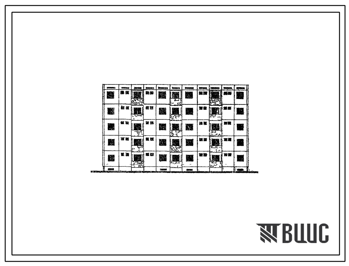 Типовой проект 69-016С Пятиэтажная блок-секция на 20 квартир (трехкомнатных 20). Для строительства в г.Алма-Ате в районах сейсмичностью 9 баллов.