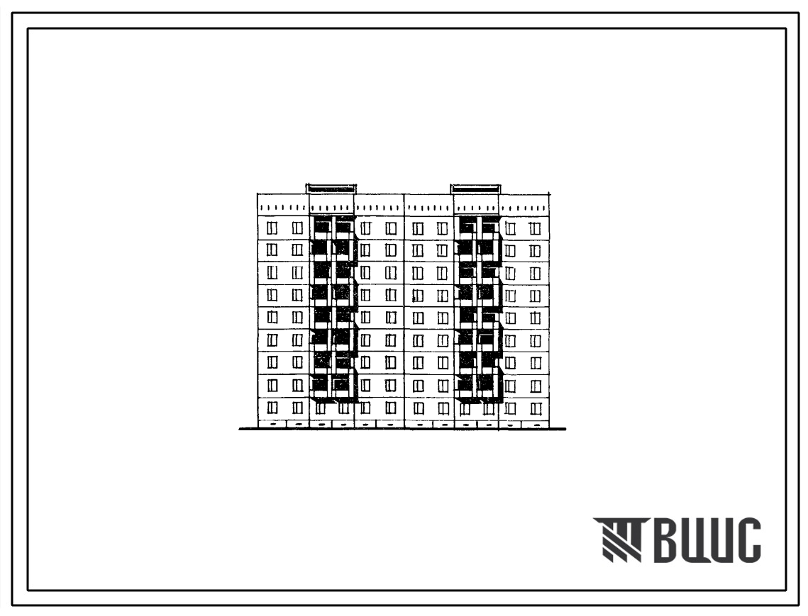 Типовой проект 148-040сп.83 Блок-секция 9-этажаня 36-квартирная рядовая 4Б.4Б-5Б.3Б. Для строительства в 4Г климатическом подрайоне (г.Самарканд) сейсмичностью 8 баллов на грунтах 2 типа просадочности.