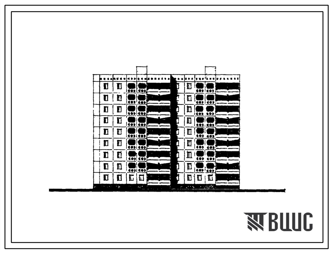 Типовой проект 148-017сп Блок-секция торцевая левая на 45 квартир (однокомнатных 1Б-9, двухкомнатных 2Б-9, трехкомнатных 3Б-9, четырехкомнатных 4Б-10, пятикомнатных 5Б-8). Для строительства в 4Г климатическом подрайоне г.Ташкента сейсмичностью 8 баллов