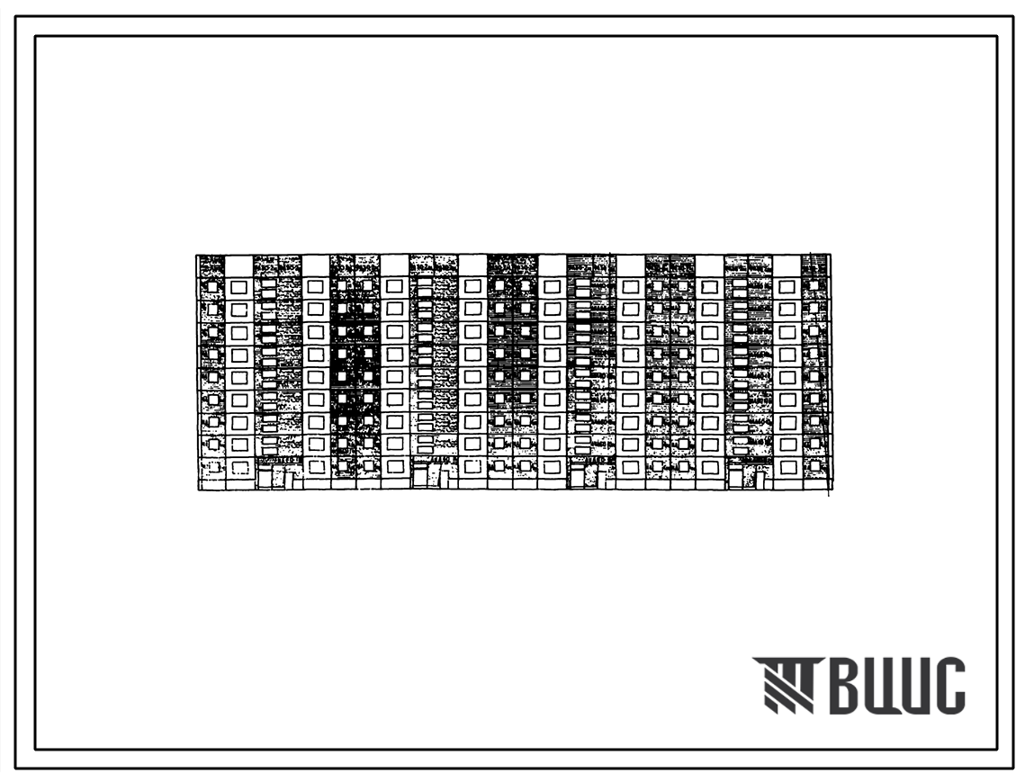 Типовой проект П38/9-515 9-этажный 4-секционный 144-квартирный панельный жилой дом