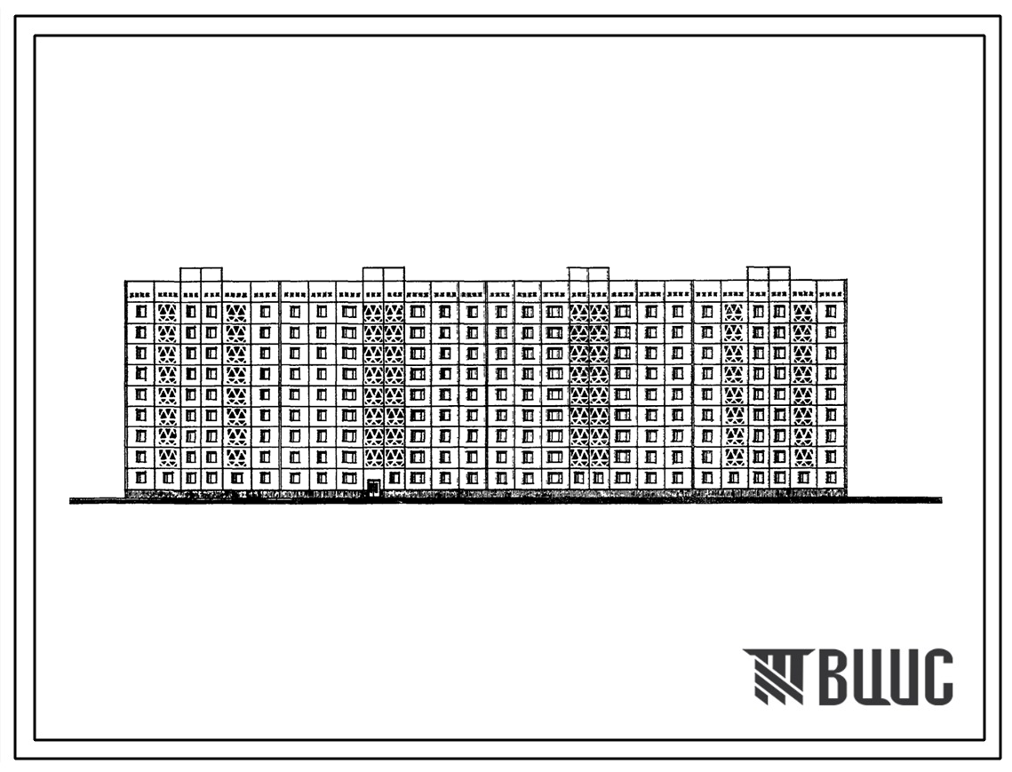 Типовой проект 161-148-39сп.83 Девятиэтажное общежитие для рабочих и служащих на 597 мест.