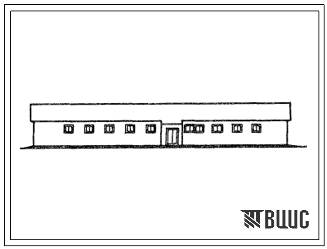 Типовой проект 804-2-21.85 Конюшня для группового содержания 80 голов племенного молодняка (стены кирпичные).