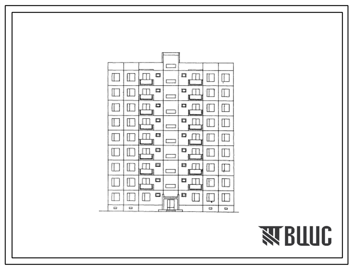 Типовой проект 127-05С Девятиэтажная крупнопанельная блок-секция на 18 квартир (пятикомнатных 5Б-18). Для строительства в 4 климатическом районе Грузинской ССР с сейсмичностью 7 баллов.