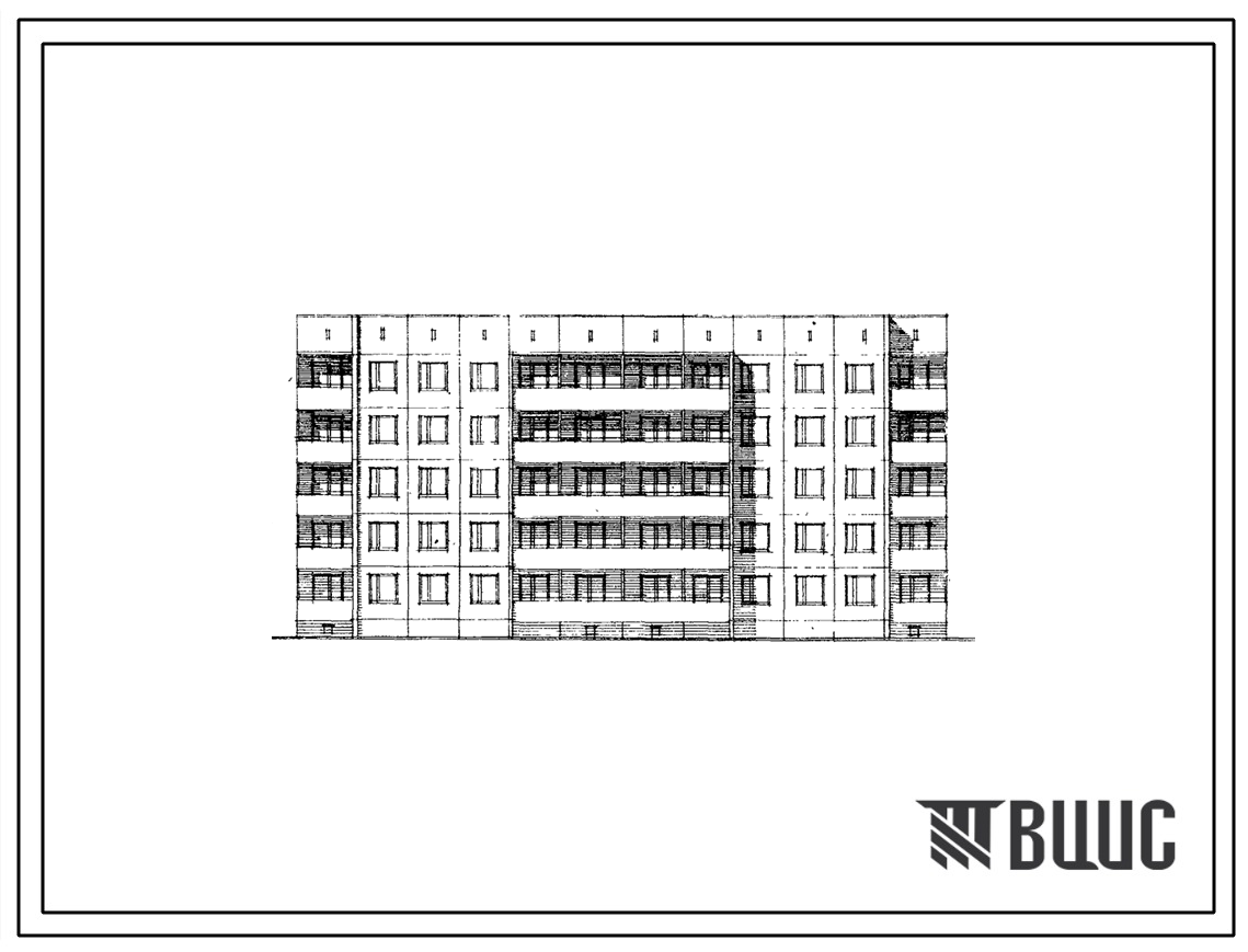 Типовой проект 91-020 Пятиэтажная блок-секция рядовая, с торцевым окончанием на 30 квартир (однокомнатных 1Б-10, двухкомнатных 2Б-10, четырехкомнатных 4Б-10), для строительства во 2Б, 2В, 2Г климатических подрайонах, в 3 климатическом районе