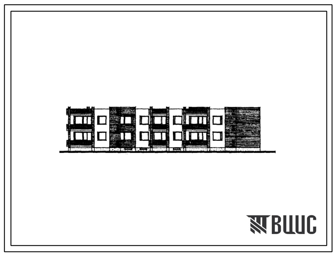 Типовой проект 114-212-2 Секционный жилой дом на 8 квартир (двухкомнатных 2Б — 2, трехкомнатных 3Б — 4, четырехкомнатных 4Б — 2).