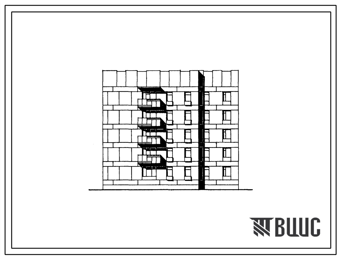 Типовой проект 174-011с.85 Блок-секция 5-этажная 1-секционная 15-квартирная угловая левая 1Б.3А.4Б