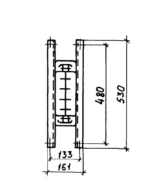 Фасады Серия 5.407-51 Прокладка распределительного вертикального шинопровода ШРА73ВУЗ на 400 А