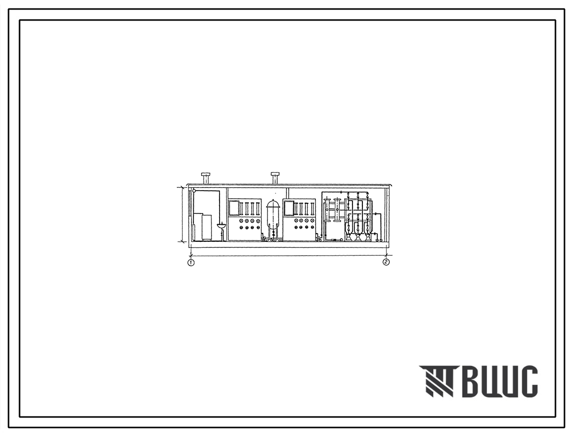 Типовой проект 901-8-015.88 Станция опреснения воды с электродиализными установками ЭОУ-НИИПМ-25 производительностью 25 м3/сут