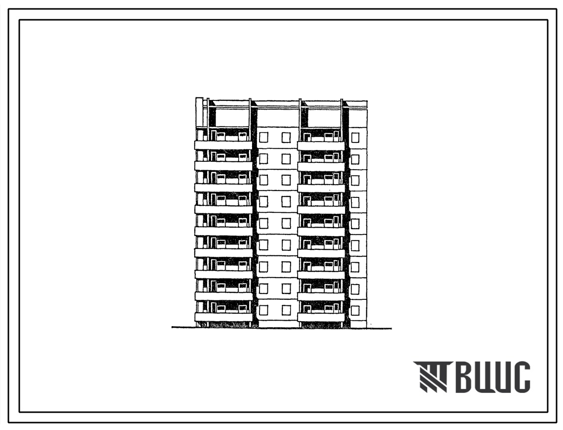 Типовой проект 135-0320с.13.87 9-этажная торцевая левая блок-секция на 36 квартир 1-2-2-3 для строительства в г. Иркутске