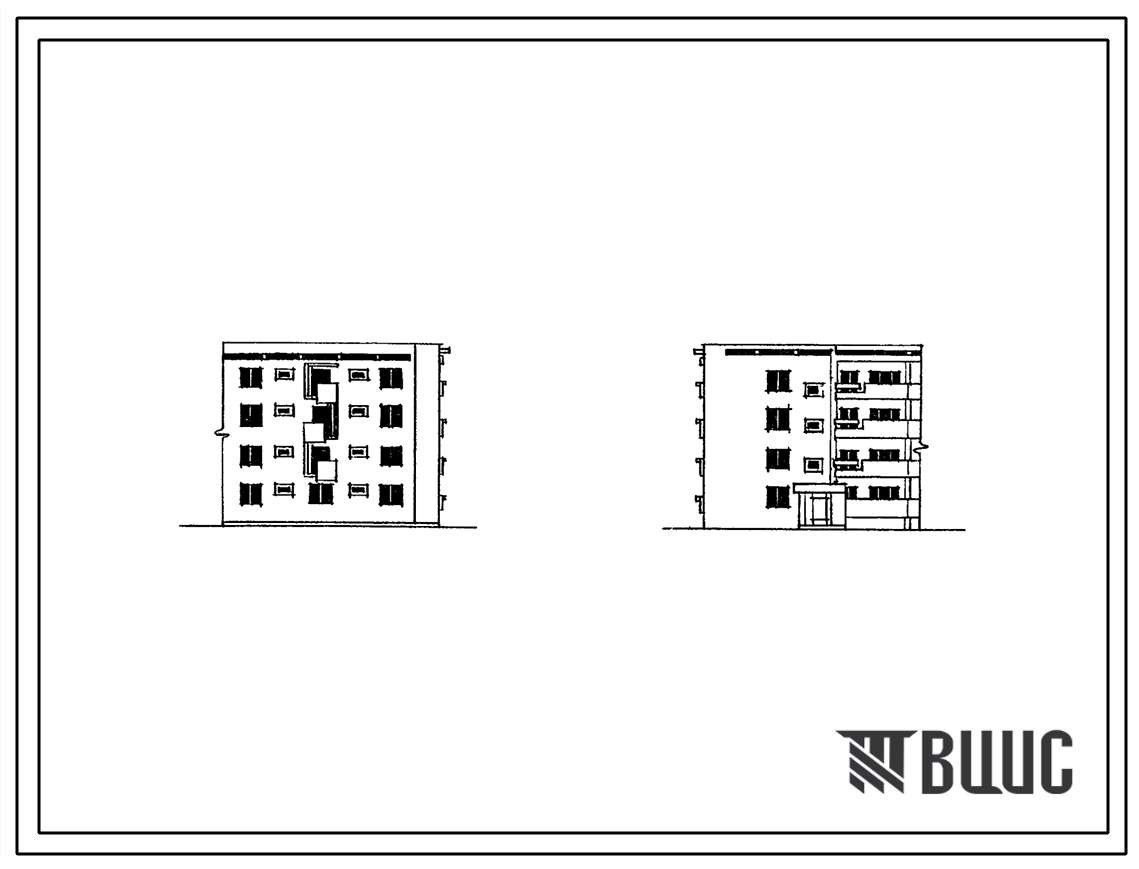Типовой проект 77-022сп Четырехэтажная блок-секция торцевая правая на 8 квартир для строительства в районах с сейсмичностью 7 баллов и несейсмичных районах.