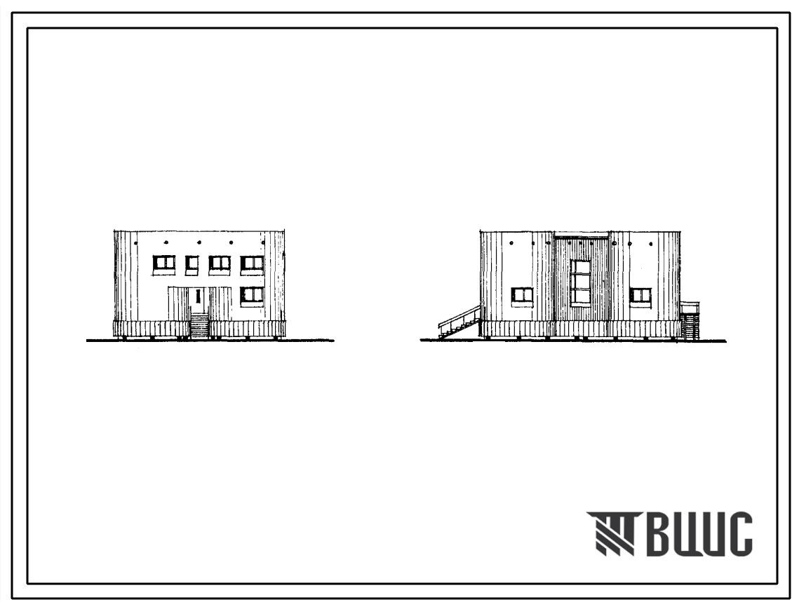 Типовой проект 284-5-6м Гостиница на 15 мест (со стенами из кирпича). Для строительства в I строительно-климатической зоне, в районах вечной мерзлоты.