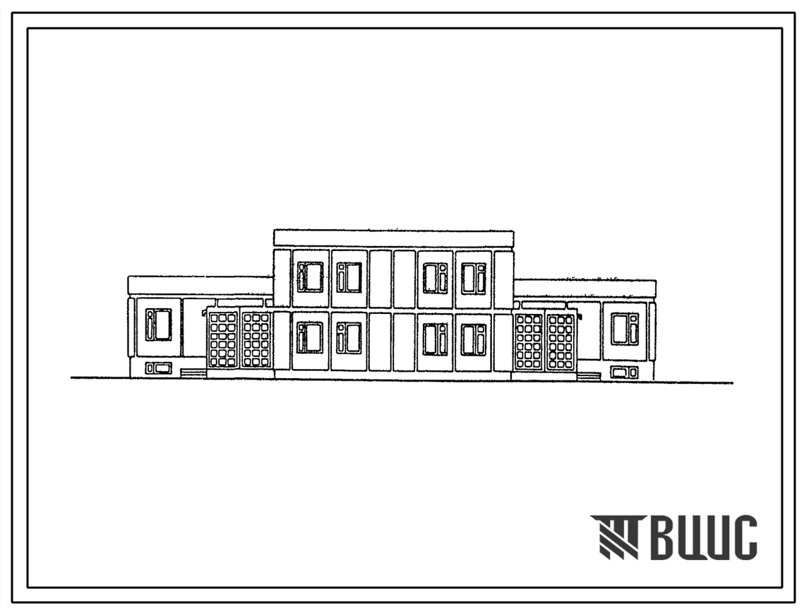 Типовой проект 141-000-453с.13.86 Двухэтажный дом на 2 пятикомнатные квартиры типа 5Б в двух уровнях. (Ввод опубл. в И-10-86). Для Туркменской ССР