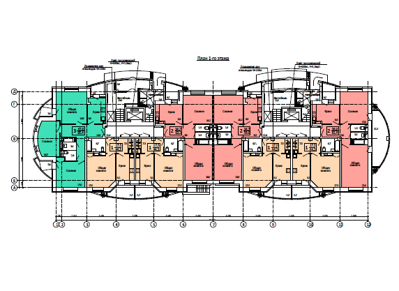 Типовой проект 9-Ж-2011 2-х секционный 9-ти этажный жилой дом на 72 квартиры.Общая площадь квартир-4321,9 кв.м