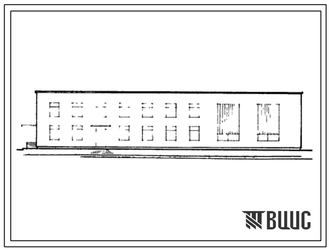 Типовой проект 416-1-87 Административно-бытовое здание с помещениями для техосмотров.