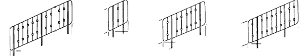 Серия 1.256.2-2 Металлические ограждения лестниц общественных зданий. Выпуск 1 Ограждения лестниц зданий со стенами из кирпича с высотой этажей 2,8; 3,3; 3,6 и 4,2 м. Рабочие чертежи