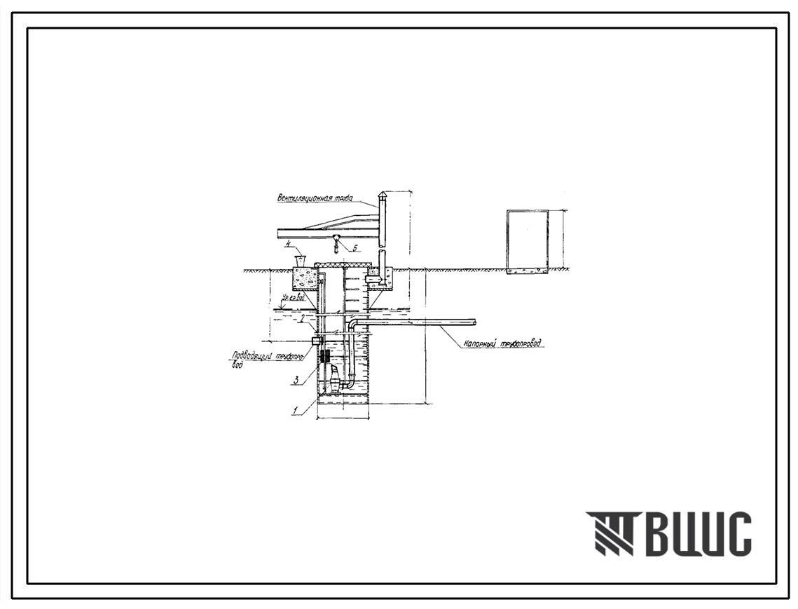 Типовой проект 902-1-131.88 Комплектно-блочная малогабаритная канализационная  насосная установка с насосами ЦМК 16-27 производительностью 16 м3/ч глубиной подводящего коллектора 3,0; 4,0; 5,0 м