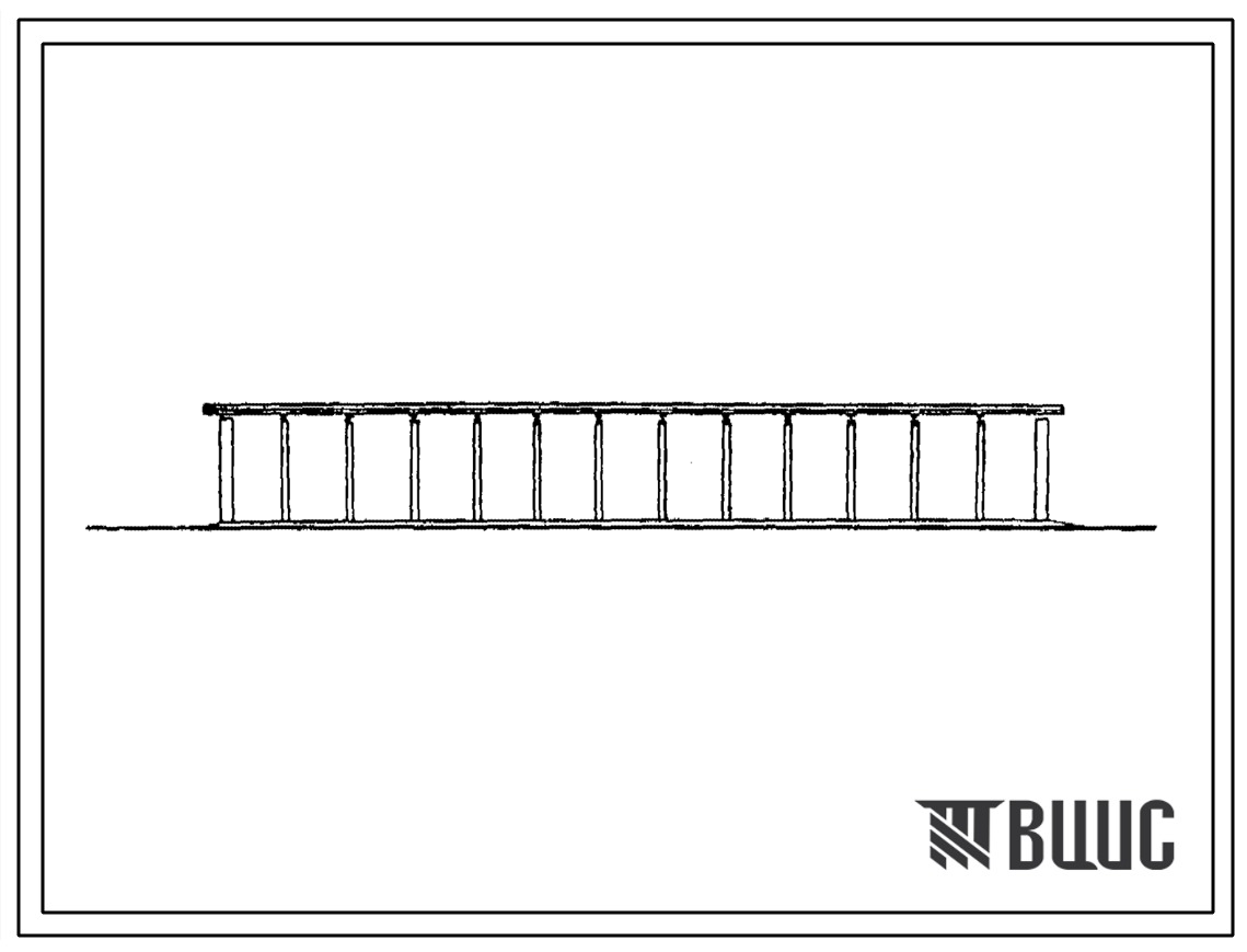 Фасады Типовой проект У.801-9-67.97 Трехстенный навес для содержания быков-производителей на 25 голов (украинский язык)