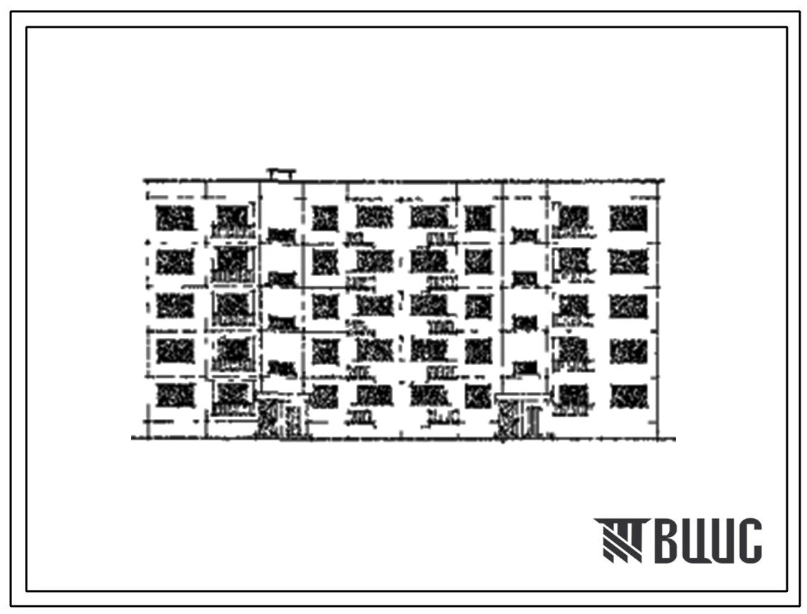 Типовой проект 138-07с Пятиэтажная рядовая блок-секция на 25 квартир 1Б.2Б.2Б - 3Б.4Б