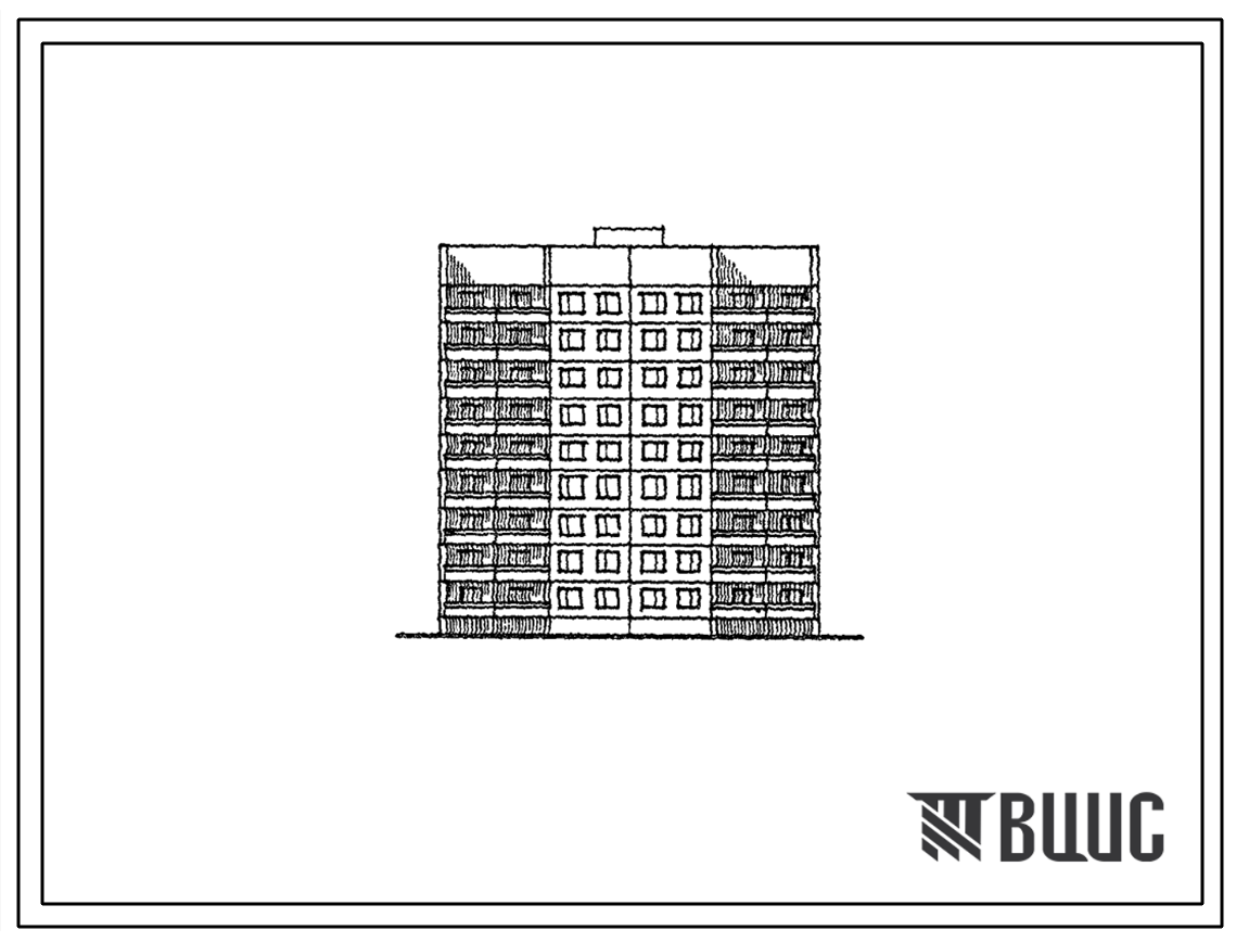 Фасады Типовой проект 84-062.1.88 Серия 84 (Шаг поперечных стен 2,4; 3,6; 4,8 и 6,0 м СТЕНЫ ИЗ ТРЕХСЛОЙНЫХ ЖЕЛЕЗОБЕТОНЫХ ПАНЕЛЕЙ, Пятиэтажные, Девятиэтажные)