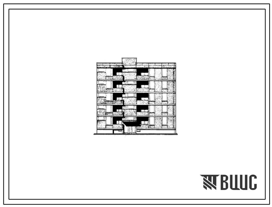Фасады Типовой проект 126-060/1 Блок-секция пятиэтажная 15-квартирная угловая с торцовыми окончаниями (двухкомнатных 2Б — 5, трехкомнатных 3А — 5, 3Б — 5).