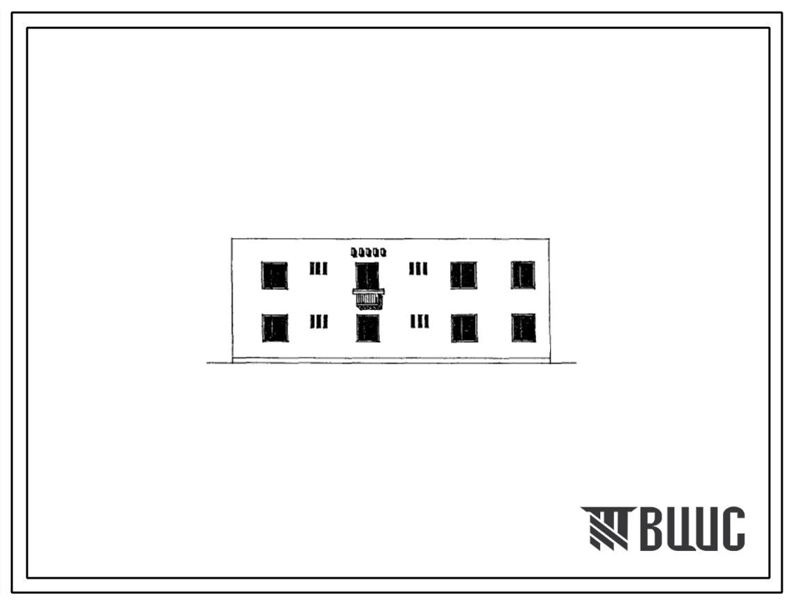 Типовой проект 101-036СП Двухэтажная блок-секция на 4 квартиры (2Б.5А). Для строительства в 4А, 4Г климатических подрайонах с сейсмичностью 8 и 9 баллов.