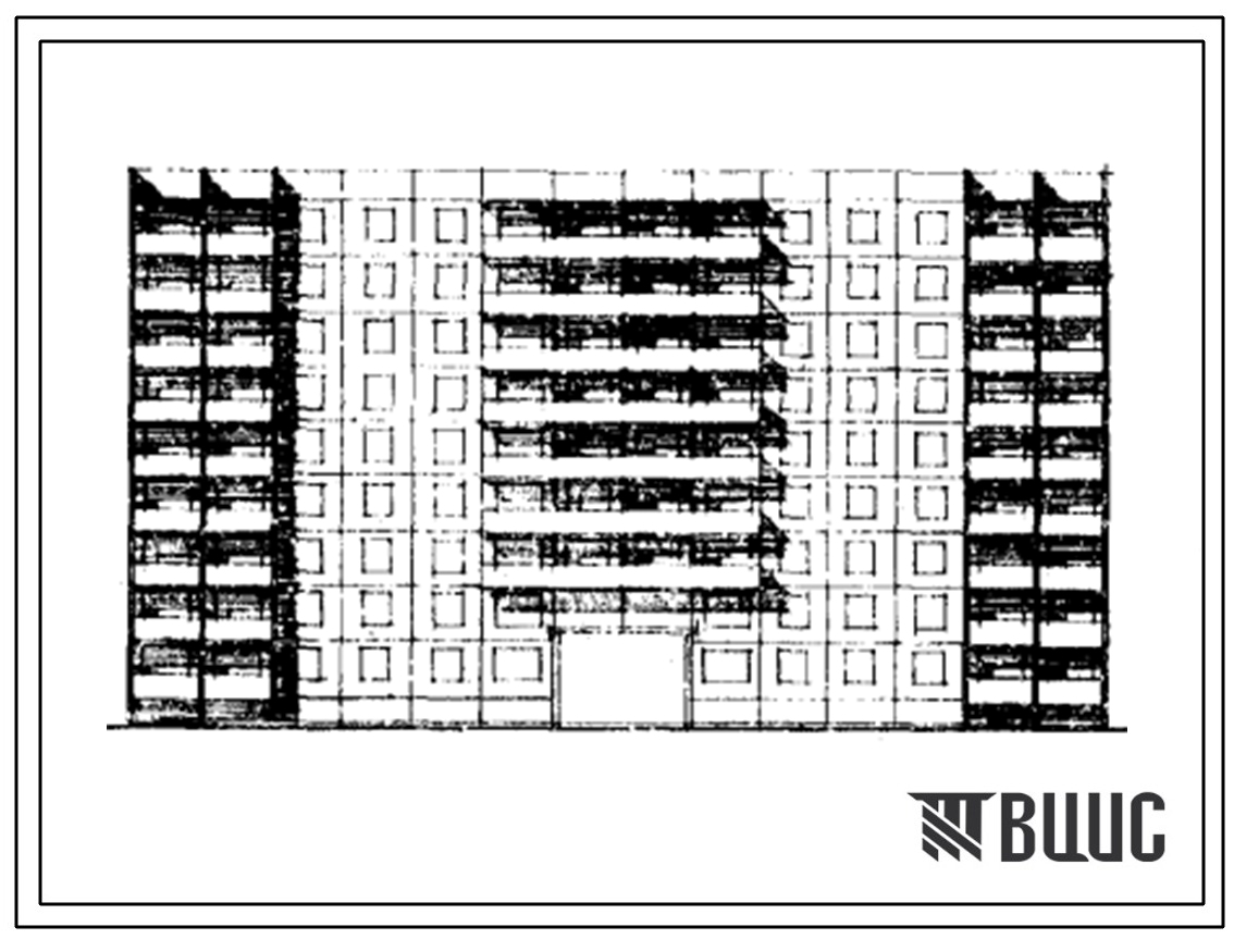 Типовой проект 121-064/1 Девятиэтажная блок-секция рядовая с проездом на 68 квартир ( однокомнатных 1Б-16, двухкомнатных 3Б-34, четырехкомнатных 4Б-2). Для строительства в 1В климатическом подрайоне, 2 и 3 климатических районах.