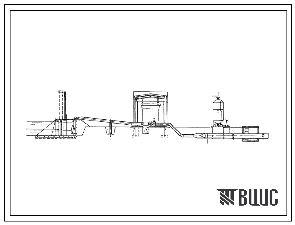 Типовой проект 901-2-90 Пятиагрегатная насосная станция подачей 750 л/с с напором 77 м, оборудованная насосами Д630-90, для работы на закрытую сеть, с водозабором из канала