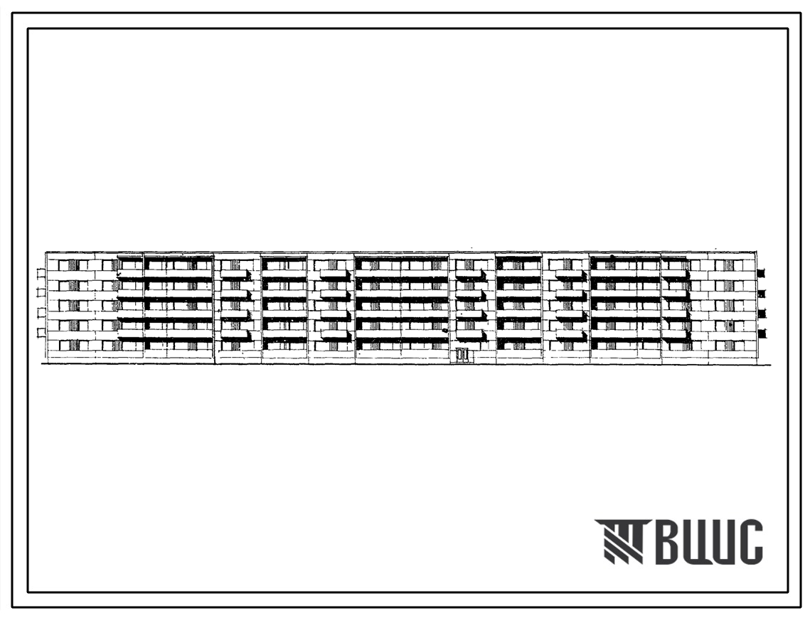 Типовой проект 111-75-14 5-этажный 6-секционный дом на 89 квартир (однокомнатных 1Б-29, двухкомнатных 2Б-29, трехкомнатных 3А-21, четырехкомнатных 4Б-10) для строительства во 2 и 3 климатических районах.