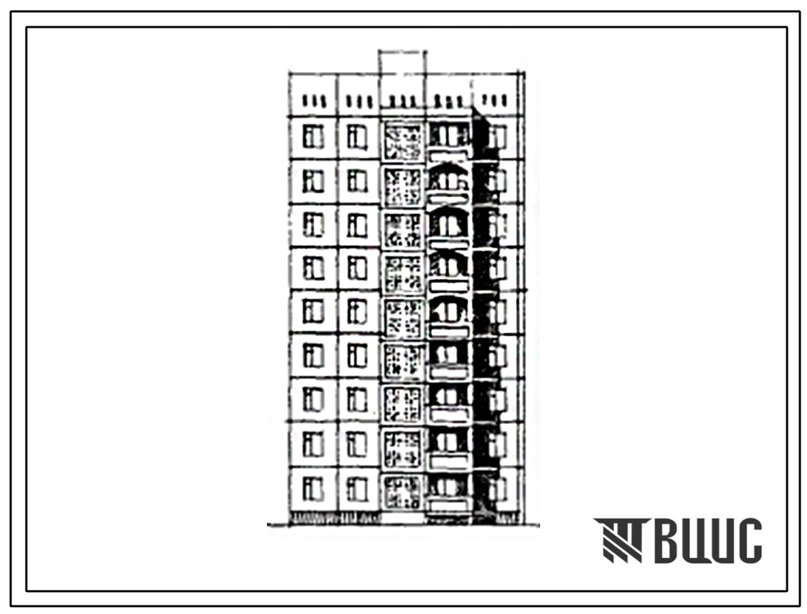Типовой проект 146-016сп.85 Блок-секция 9-этажная 27-квартирная торцевая правая 1Б.1Б.3Б. Для строительства в 4Г климатическом подрайоне сейсмичностью 8 баллов на грунтах 2 типа просадочности.
