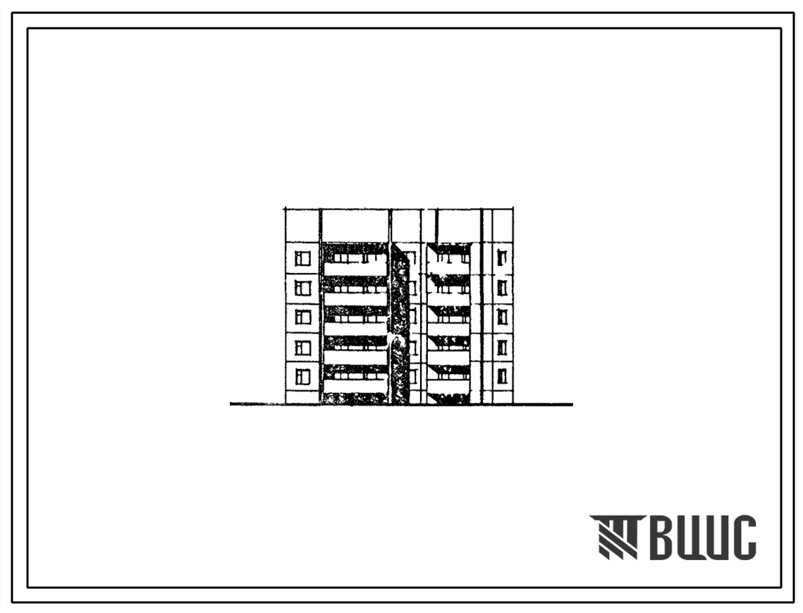 Типовой проект 75-021/1.2 Блок-секция 5-этажная 30 квартирная с углом поворота 135 1Б-2Б-2Б и 1Б-2Б-2Б