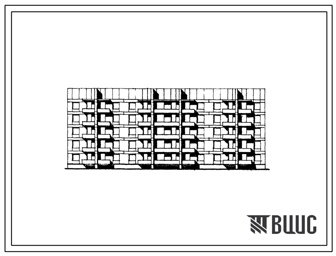 Типовой проект 81-014.84 Блок-секция 5-этажная 65-квартирная для малосемейных