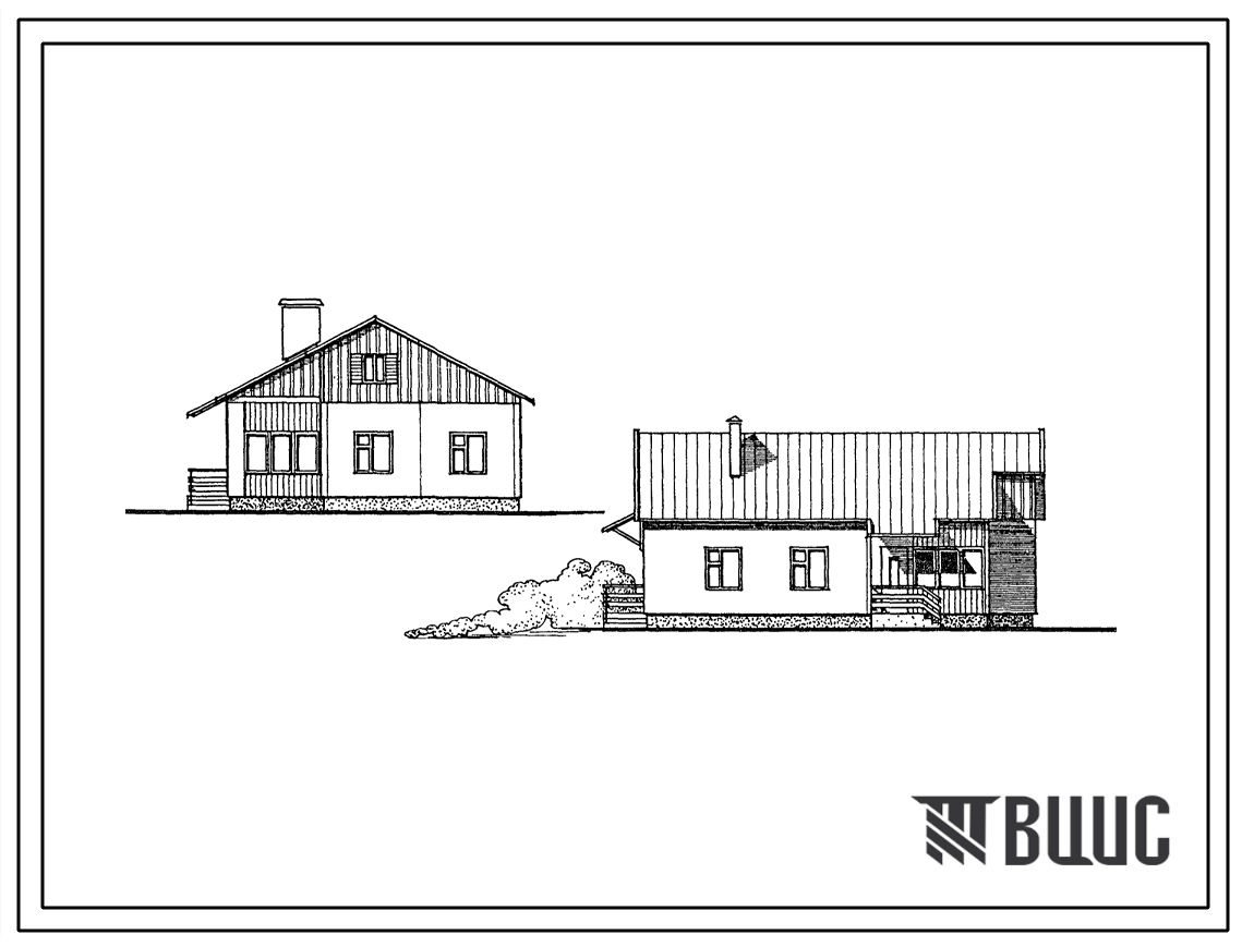 Типовой проект 181-26-106.13.87 Одноэтажный одноквартирный 4-комнатный жилой дом /для строительства в николаевской области/