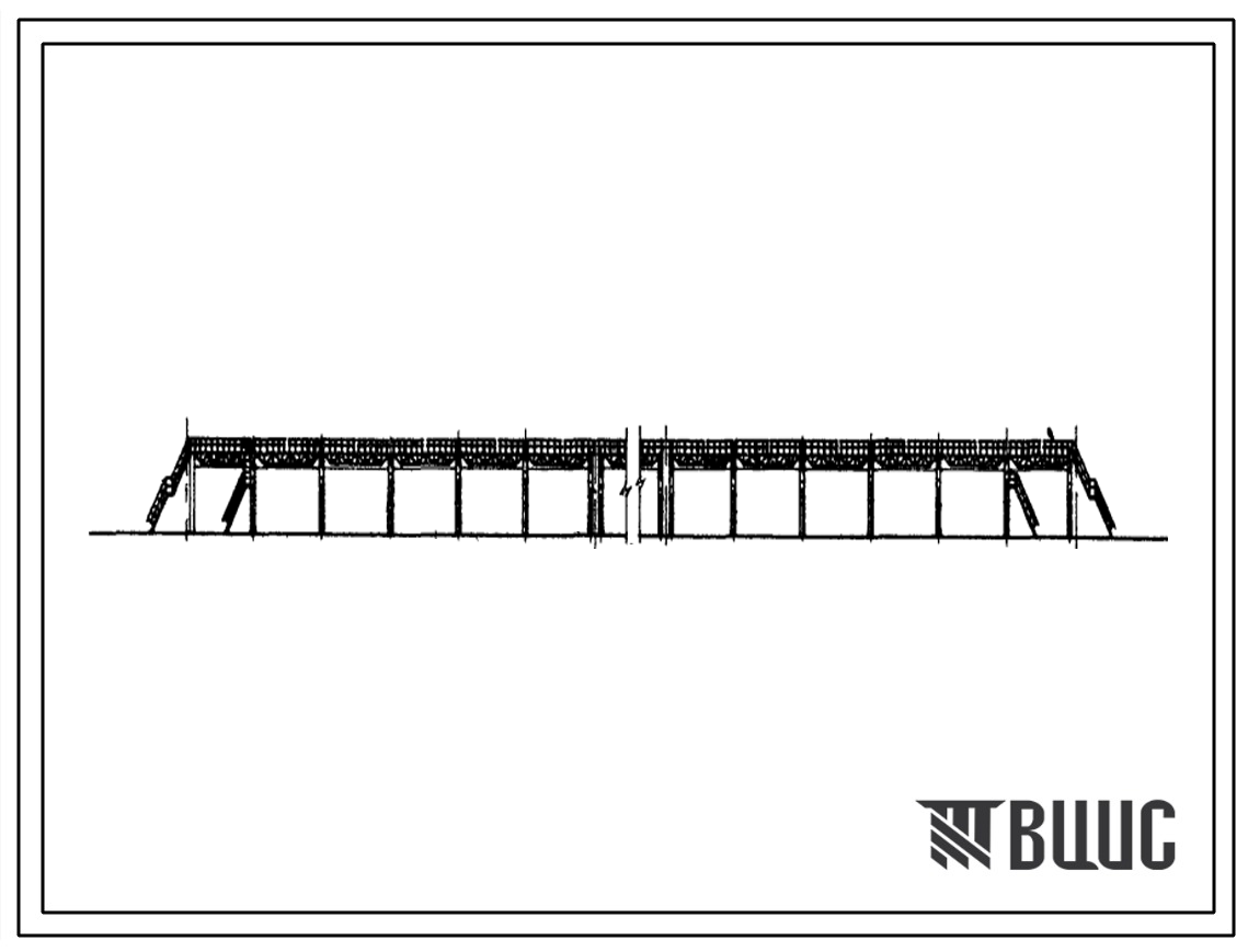 Типовой проект 709-74 Открытые склады контейнеров, тяжеловесов и длинномерных грузов с мостовыми кранами грузоподъемностью 5-10т грузооборотом 80-160 платформ.