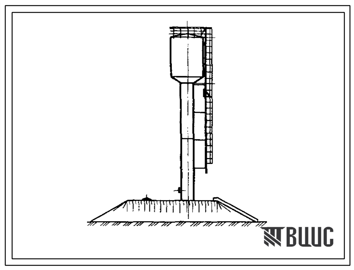 Типовой проект 901-5-045.88 Унифицированные водонапорные стальные башни заводского изготовления (системы Рожновского) вместимостью 15, 25, 50 м3 высотой опоры 10, 12, 15, 18 м