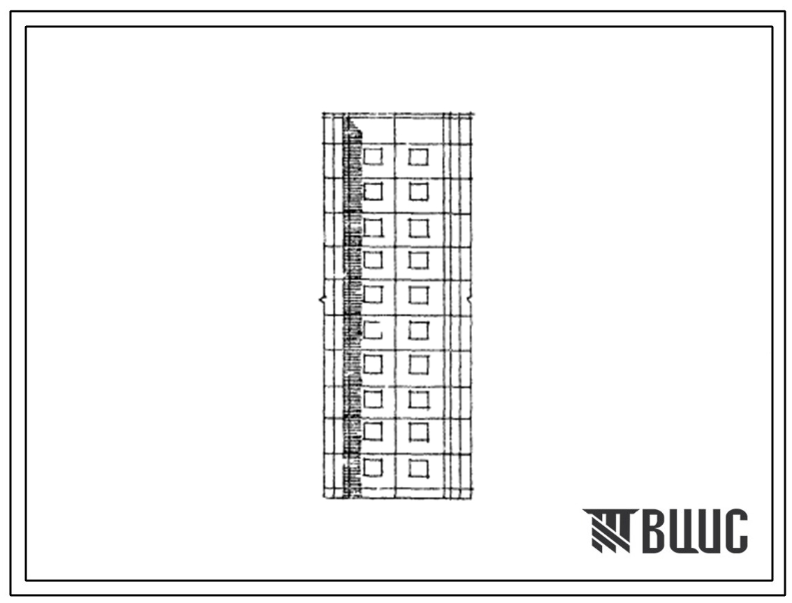 Типовой проект 141-026.13.87 Блок-вставка 10-этажная с внешним углом поворота 225 градусов. Для города Свердловска