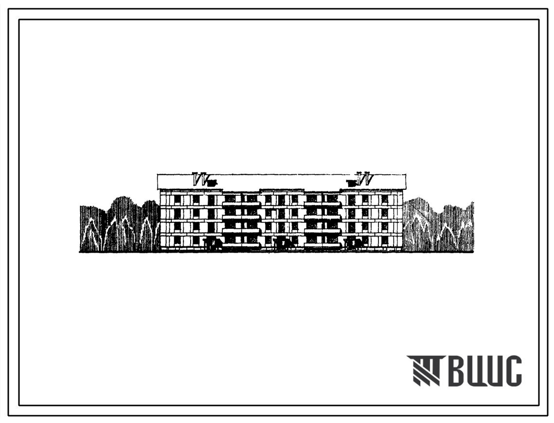 Типовой проект 113-24-83 Четырехэтажный трехсекционный жилой дом на 32 квартиры (однокомнатных 1Б — 8, двухкомнатных 2А — 8, 2Б — 8, трехкомнатных 3Б — 4, четырехкомнатных 4Б — 4). Для строительства во II и III климатических районах.