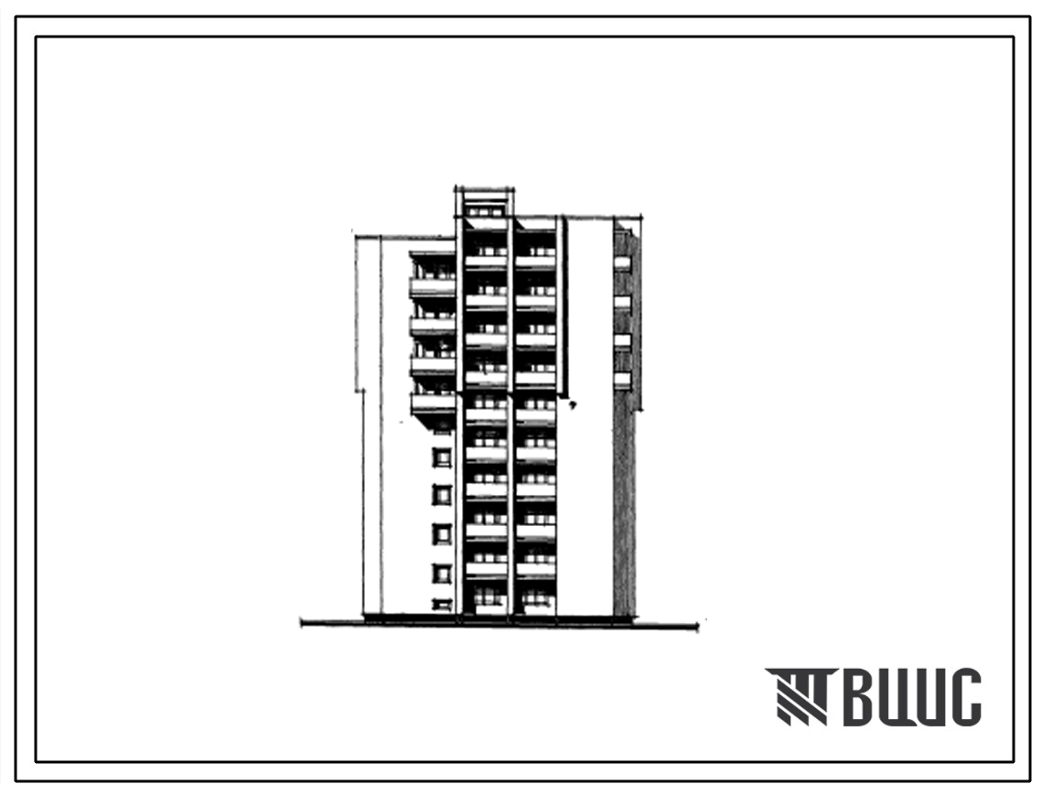 Типовой проект 117-012 Девятиэтажная блок-секция на 28 квартир. Для строительства во 2 строительно-климатической зоне.