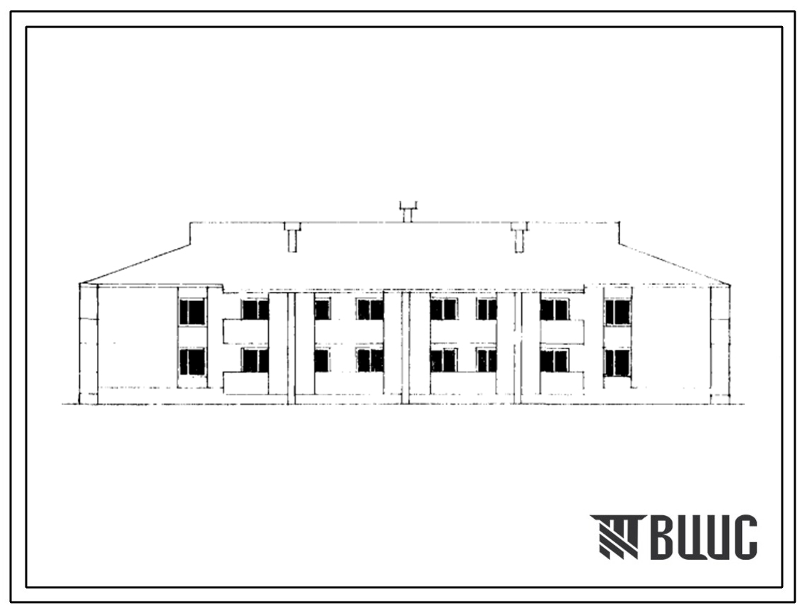 Типовой проект 115-34-8с/1 Двухэтажный двухсекционный дом на 12 квартир (однокомнатных 1Б-4, двухкомнатных 2Б-4, трехкомнатных 3А-4). Для строительства в районах сейсмичностью 8 баллов в 3Б климатическом подрайоне